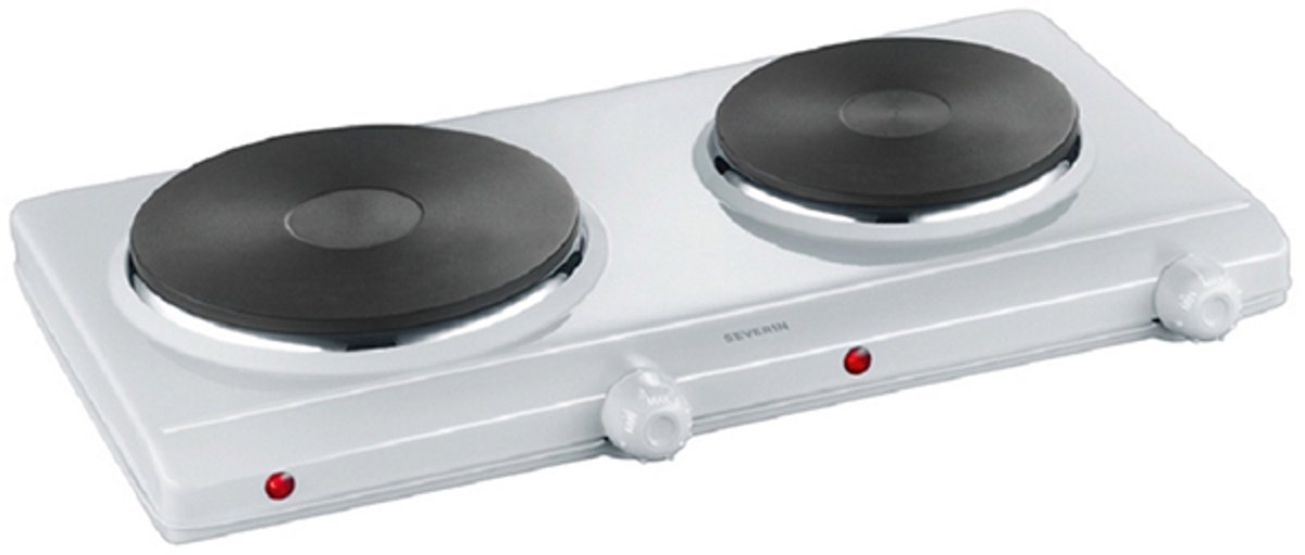 Severin DK 1042 - Dubbele kookplaat - Wit