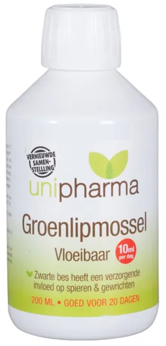 Goedkoopste Unipharma Groenlipmossel Vloeibaar 200 ml