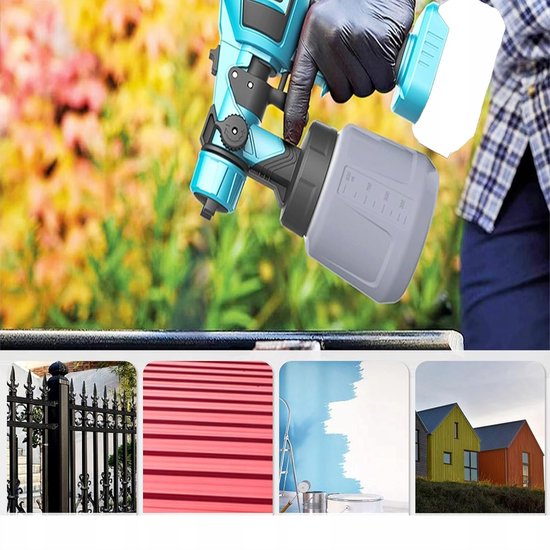 Pistolet à peinture électrique 900 ml - Avec 3 modes de pulvérisation - Marche/arrêt... | bol
