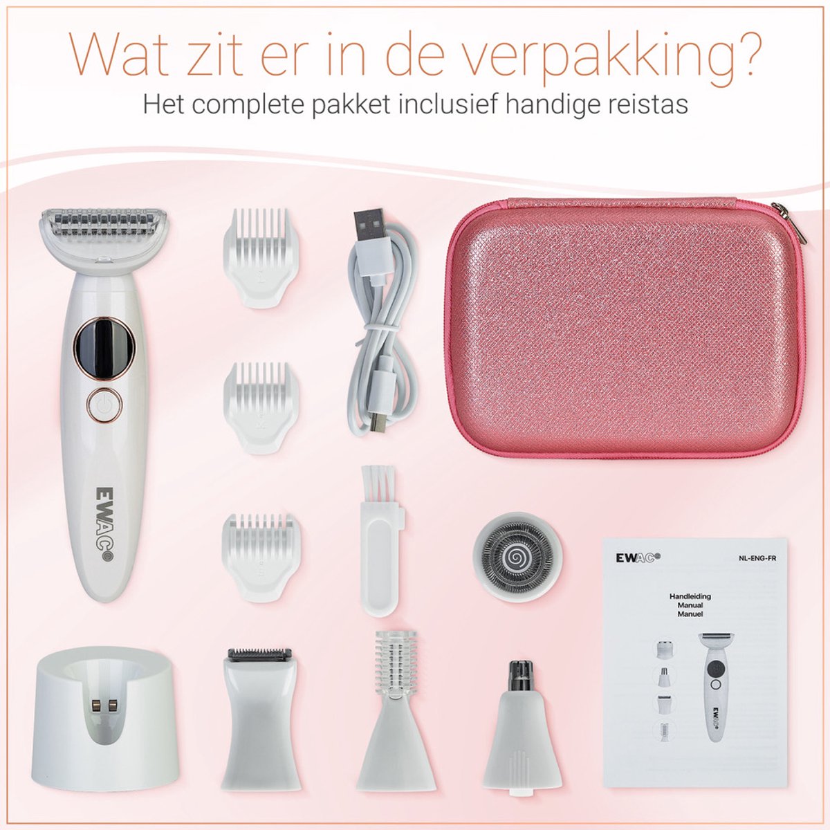 5-in-1 Waterdichte Multifunctionele Ladyshave thumbnail 8