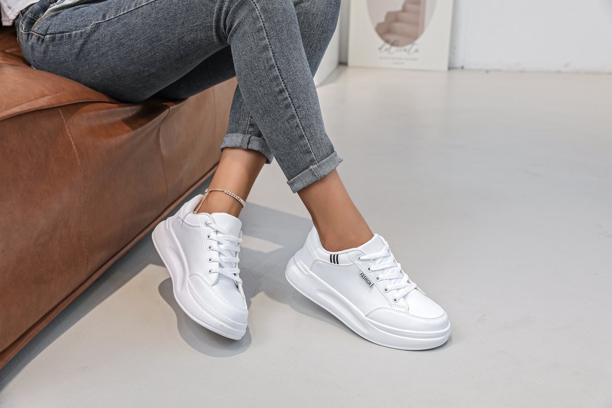 Sneakers Dames Sneakers wit Maat-40