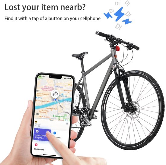 Xcruiser Fiets Achterreflector met AirTag Anti-Verloren Fiets Seatpost Mount Voor Air Tag Gps Tracker Fiets Locator Houder Met Vind Mijn Apparaat