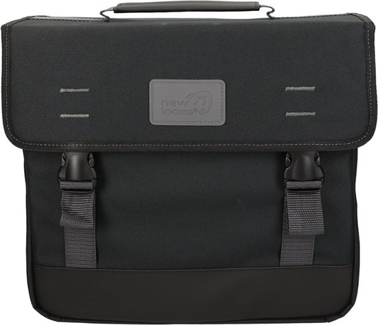 New Looxs Origin Single - Enkele Fietstas - Waterdicht Polyester - Afneembare Fietstas met Haken - 17 Liter - Zwart van New Looxs — afbeelding 4