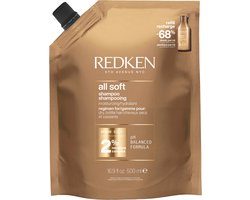 Redken - All Soft Shampoo Refill - Voor droog en broos haar - Revitaliseert, hydrateert en verzacht het haar - 500 ML