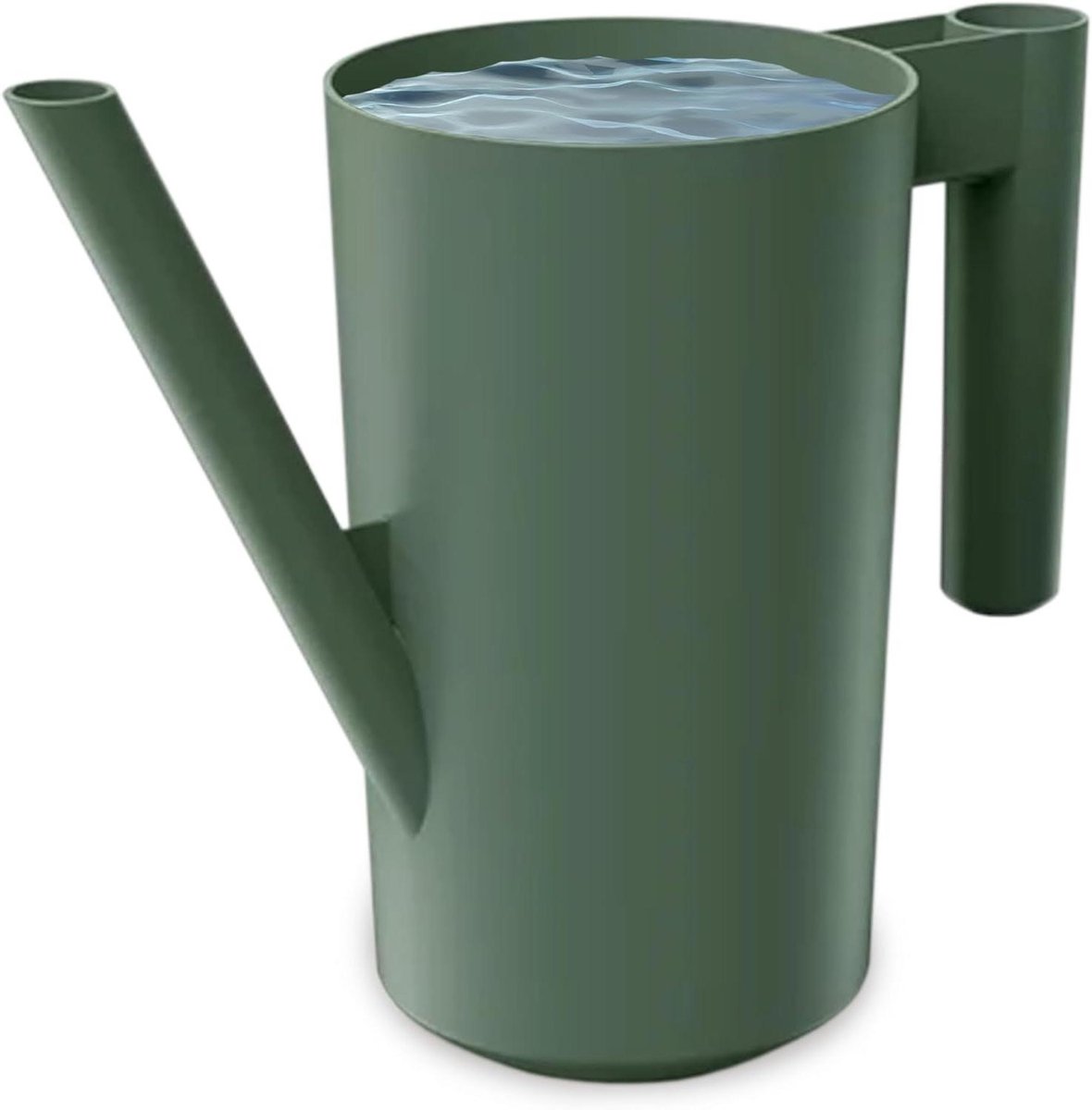 20 liter gieter van robuuste kunststof voor huis en tuin - eenvoudige irrigatie van bloemen, planten en kamerplanten - groen (1-delige set)
