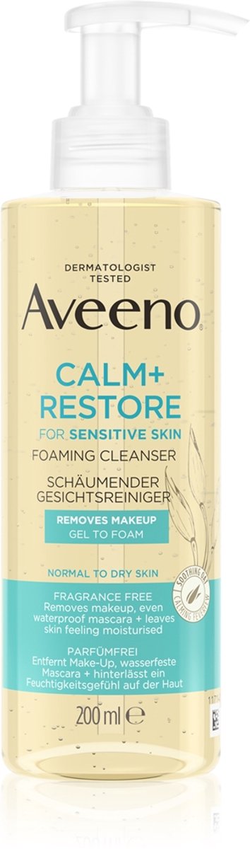 Aveeno CALM + RESTORE gezichtsreiniger met voedende haver 200ml