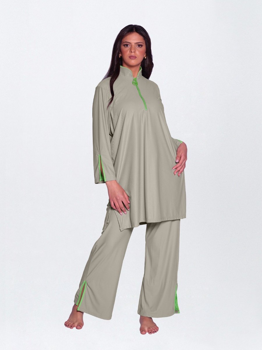 MYKINY BRAND - Dunya - Taupe - Badpak - Burkini - Maat L (valt groot)