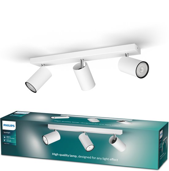 Philips Kosipo opbouwspot - 3-lichts - wit | bol