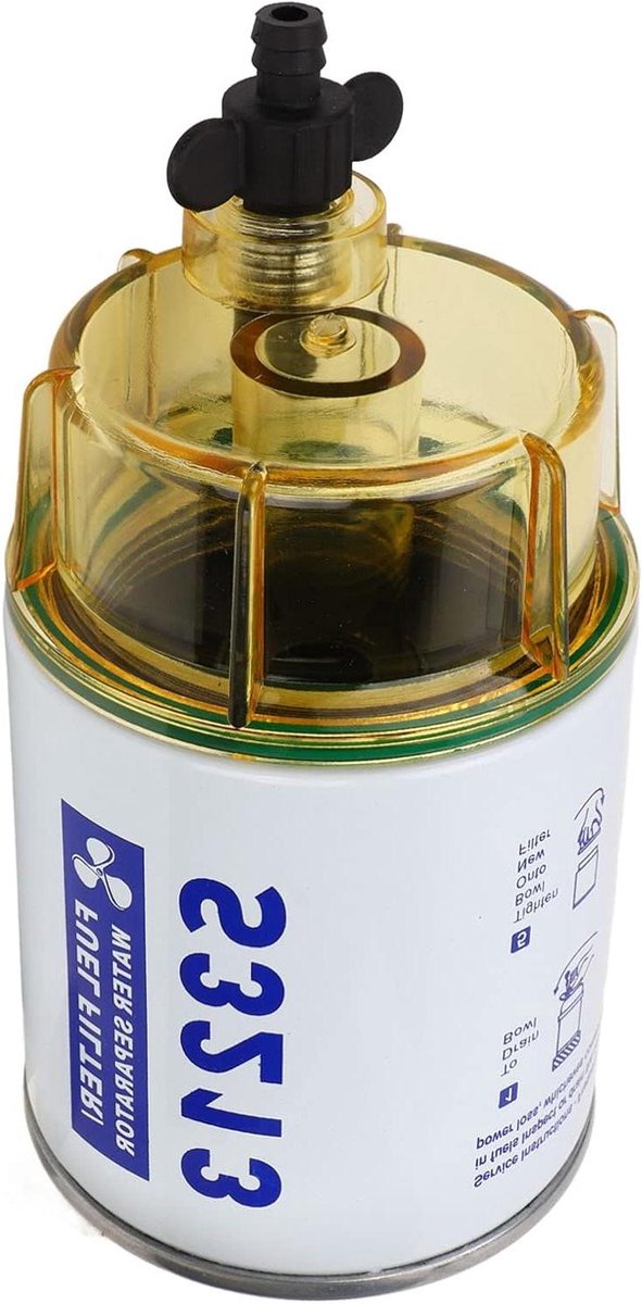 Allecto Plus - Waterbrandstoffilter en Brandstofwaterafscheider voor Buitenboordmotor van Boten met 18 7928 Model. Beschermt tegen Verontreiniging.