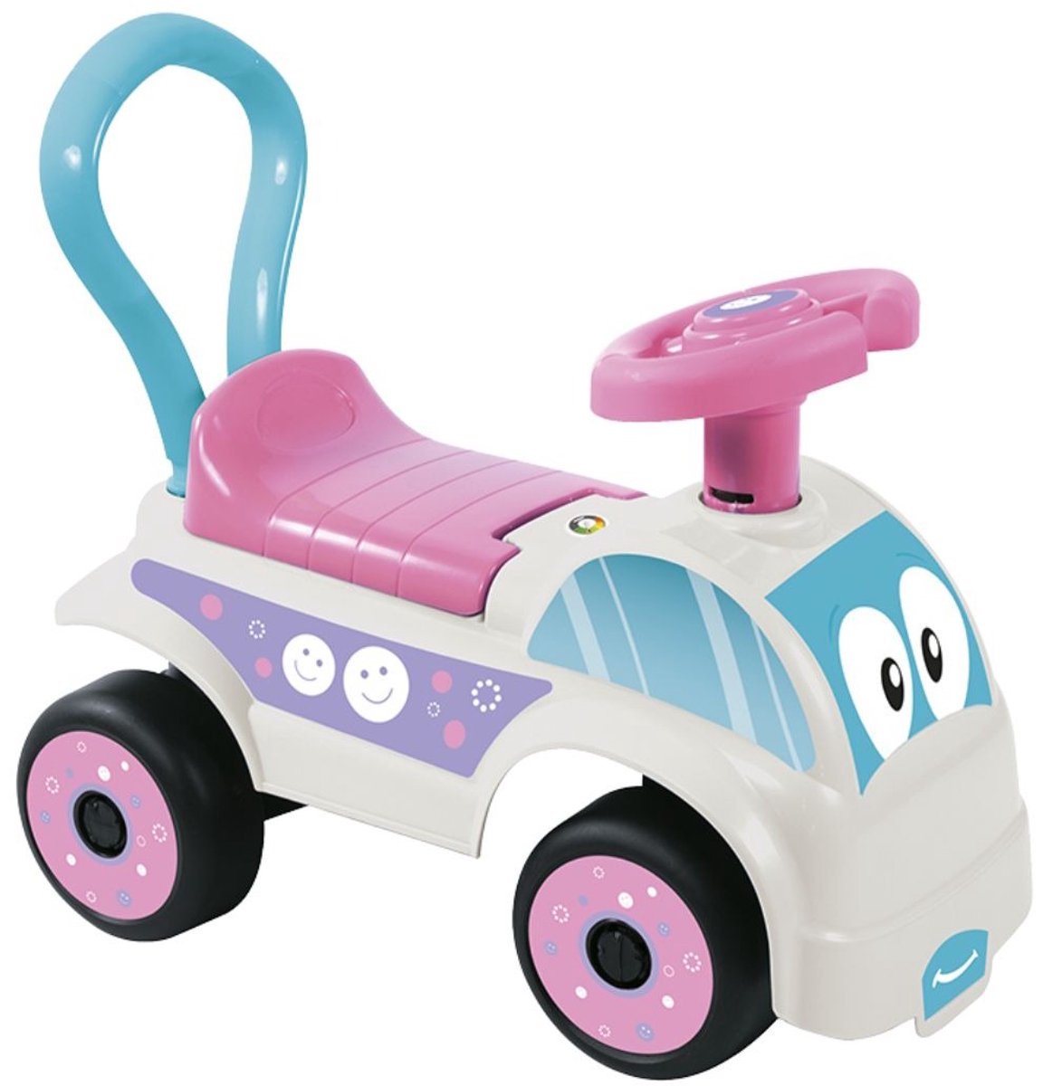 Dolu Foot To Floor Wit/Roze Loopauto
