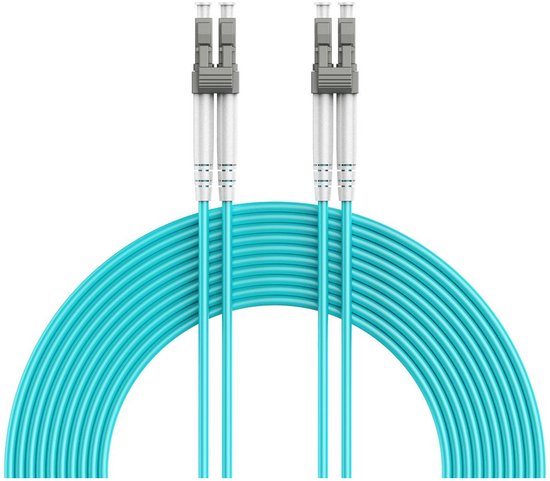 Câble à fibre optique multimode duplex OM4 50/125, LC/LC, 7,5 mètres | bol
