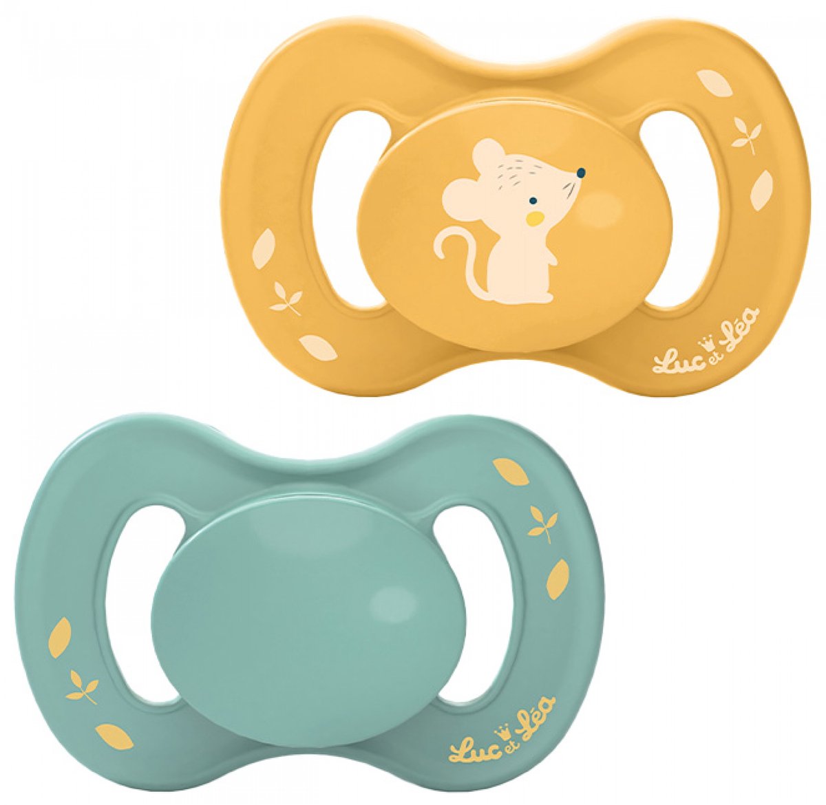 Goedkoopste Luc et Léa Nature 2 Anatomische Fopspenen Extra-Fijn Tepel 18 Maanden (Modellen Jonge muis en blauw