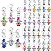 Inovra Plus - Sleutelhanger met beschermengel 30 stuks voor bruiloft en doop - Souvenirs en geschenken voor bruiloftsfeest - Hanger met engel - Feestelijke sleutelhanger