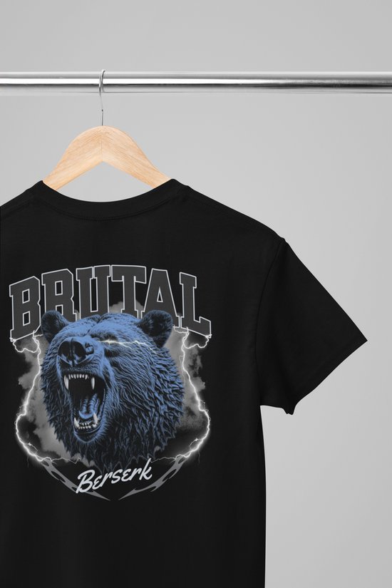 Foto: Oversized shirt brutal berserk wurban wear t shirt merk kleding unisex tshirt streetwear pump cover techno outfit merk shirt gym shirt y2k techwear urban grote maten t shirt heren t shirt dames zwart