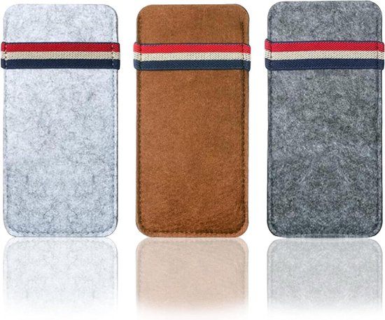 Foto: Allecto plus zachte draagbare lenzenvloeistof tas voor dames en heren opbergtas voor zonnebril leesbril brillenkoker reisorganizer voor brillen en make up vilt pen geval elegant eyewear tas