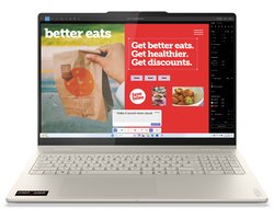 Lenovo Yoga 7 2-in-1 16AKP10 Copilot+ PC AMD Ryzen AI 7 350 Hybride (2-in-1) 40,6 cm (16") Touchscreen 2.8K 16 GB LPDDR5x-SDRAM 512 GB SSD Wi-Fi 7 (802.11be) Windows 11 Home Engels Grijs