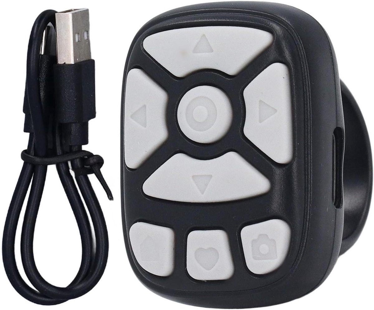 Allecto Plus - Afstandsbediening voor Page Turner en Scrollring voor TIKTok Camera - Draadloze Oplaadbare Afstandsbediening voor Telefoons en Tablets - Zwart - 95 characters