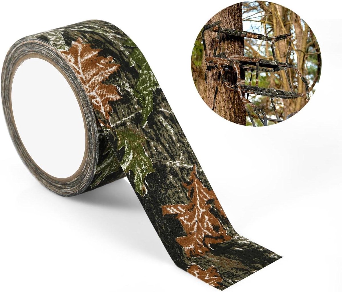 Allecto Plus - Camouflage tape 10mx5cm voor outdoor hunting en camping - Geluiddempende tape zelfklevend - Camo tape stretch bandage