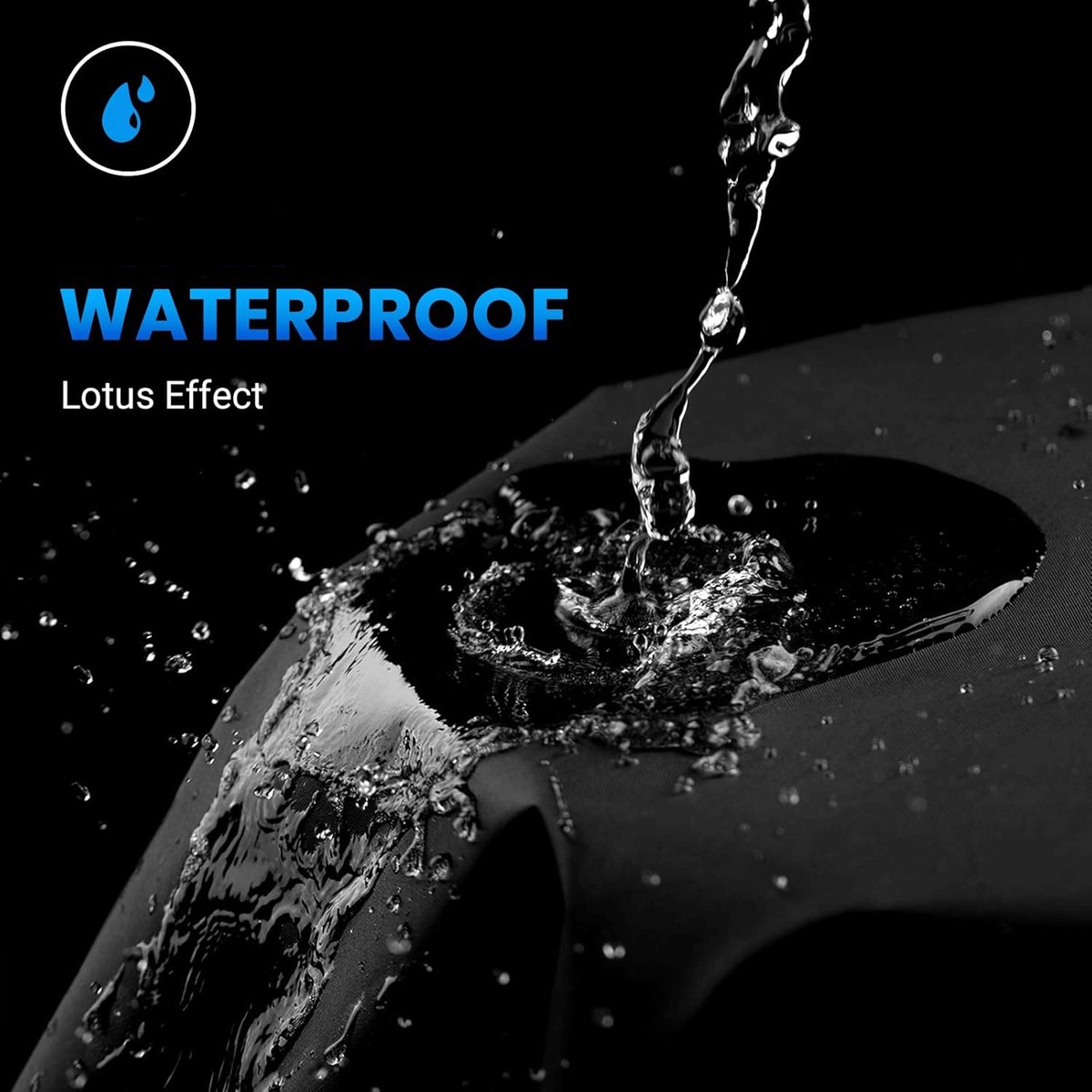 Waterdicht Motorhoes - 265x105x125cm - Outdoor Afdekzeil voor motorfietsen - Motorfiets Hoes - Motorhoezen Waterdichte - Motorafdekking - Outdoor & Indoor - Motorfiets regenjas - Universeel Motor - XXXL - Zwart en zilver – foto 7