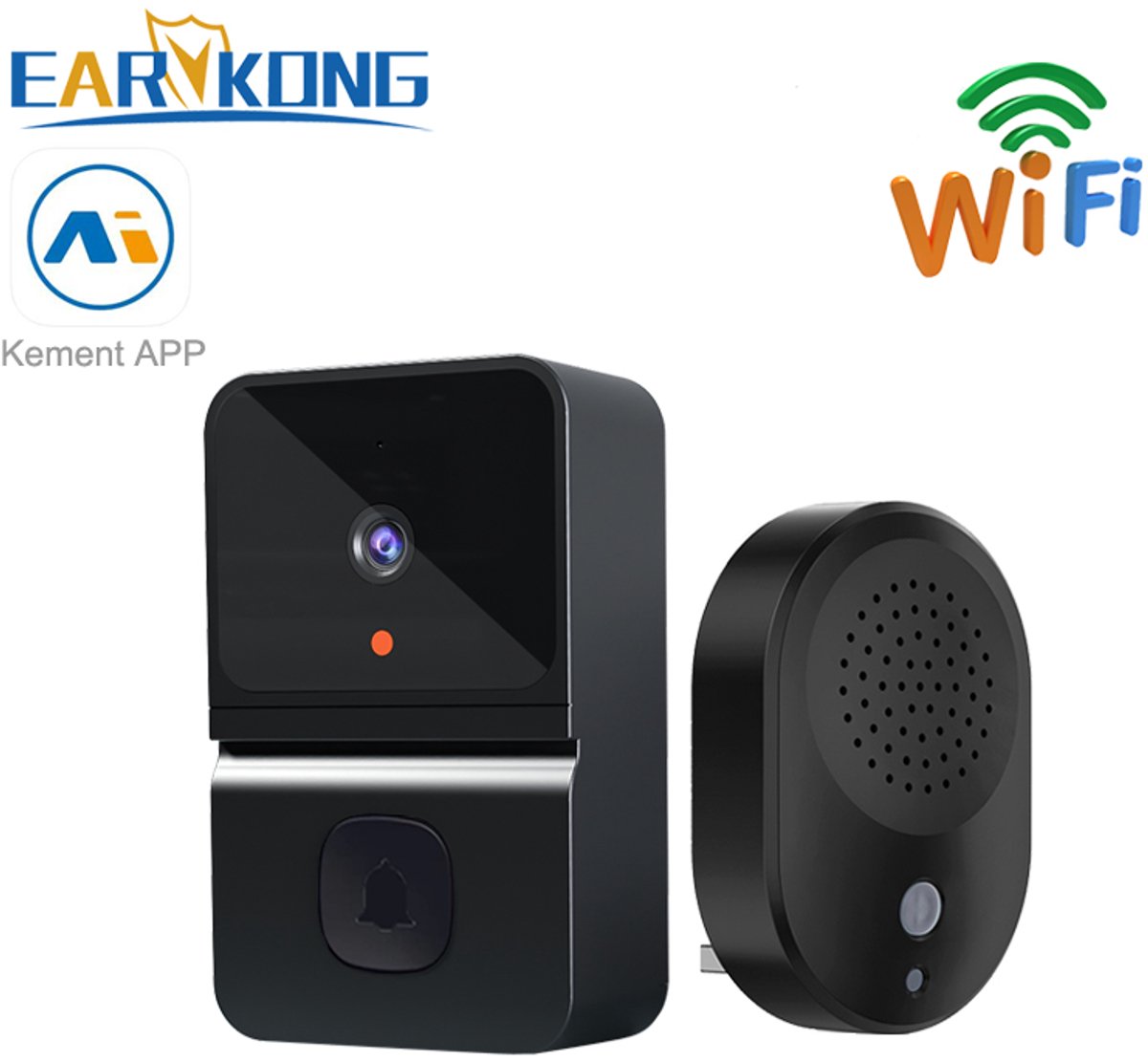 KM 1.3 HD Video deurbel set. Verbeter de veiligheid van uw - KM - €29,89