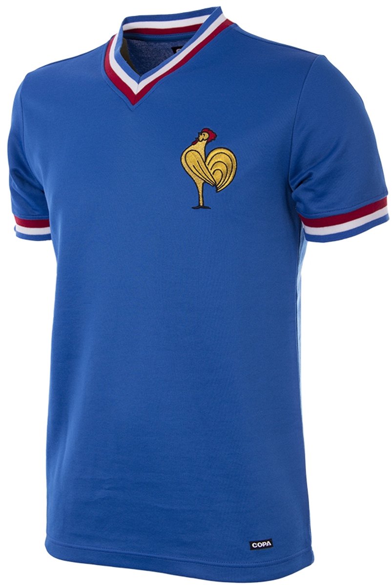 COPA Football - Frankrijk 1971 - Retro voetbalshirt - Heren - XS - Blauw