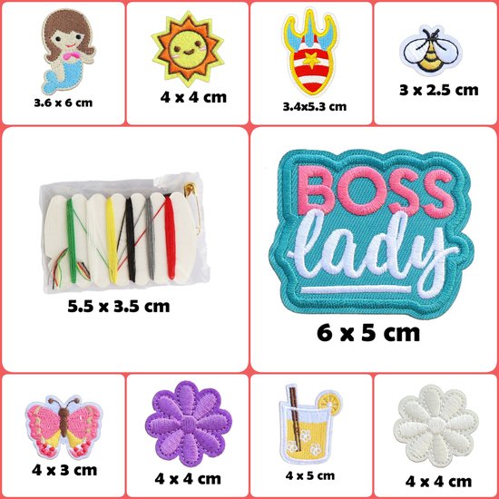 Rainbecom - Emblème de repassage 60 pièces - Patchs