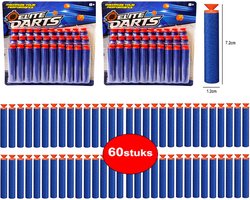 60 stuks darts met zuignap - geschikt voor Nerf guns - Elite Darts - 2 pakken pijlen