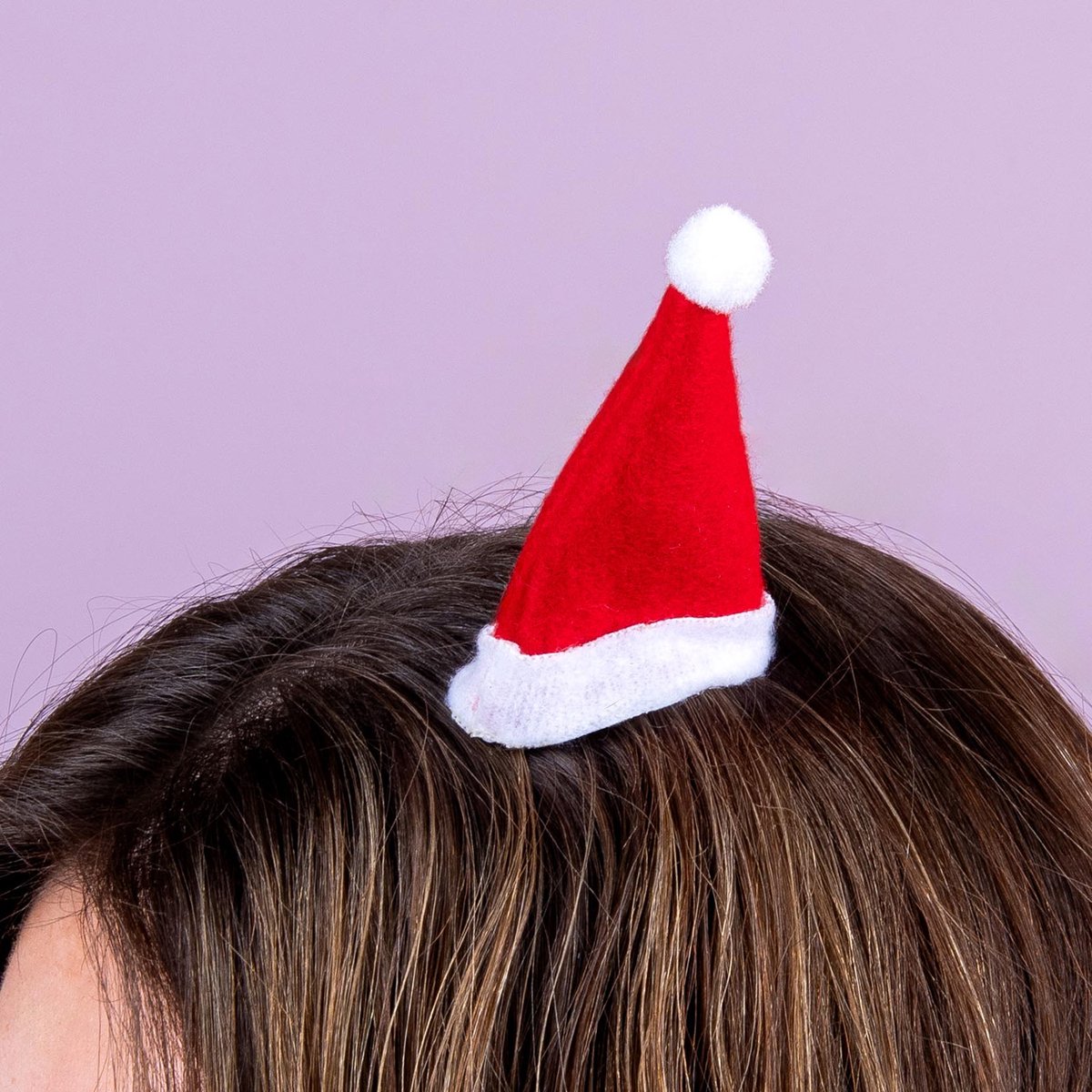 OOTB Kerstmuts Haarspeld - Vilten kerst haarclip - 5 x 8 x 2 cm