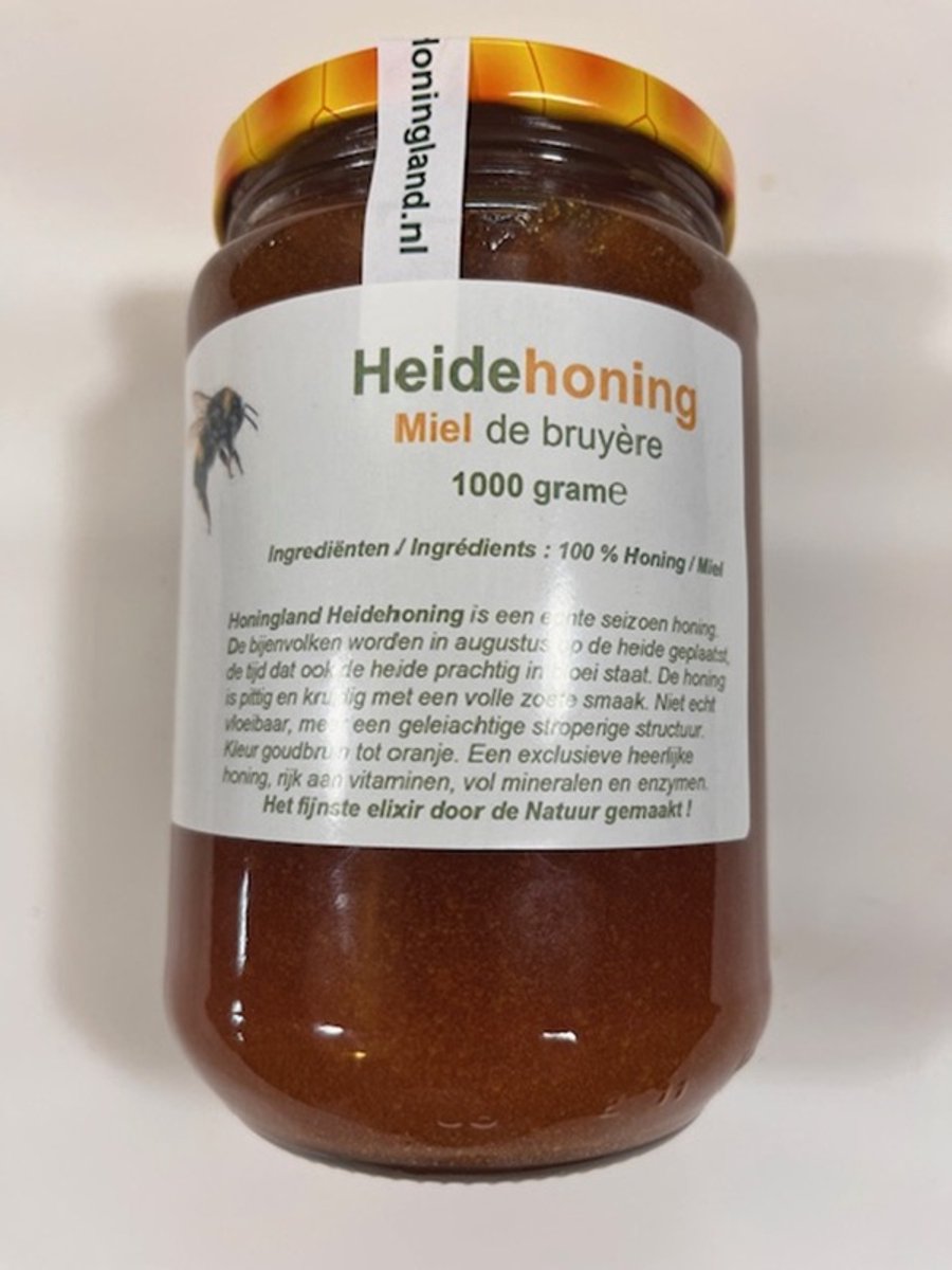Honingland : Heidehoning, Miel de bruyère, Heather Honey. 1000 gram
