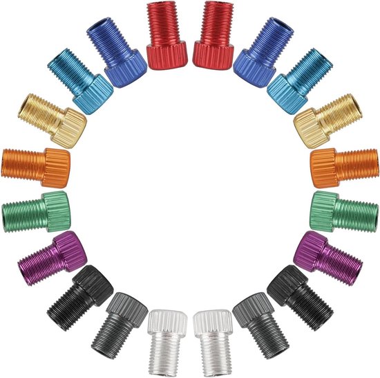 fietsventiel adapter 10 stuks aluminium Presta Schrader converter auto fiets slangpomp compressor gereedschap