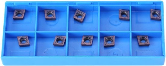 10 stuks hardmetalen wisselplaten Frezen wisselplaten hardmetalen draaibank wisselplaten hardmetalen draaiwisselplaten gecementeerde hardmetalen draaibank draaigereedschap for het verwerken van staal
