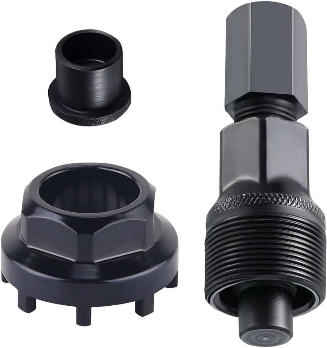 Allecto Plus - Cranktrekker voor fiets 42 mm - Fiets vergrendelingsgereedschap - Binnenlager gereedschap - 8 tanden sluitring - Geschikt voor diverse fietsen - Zwart