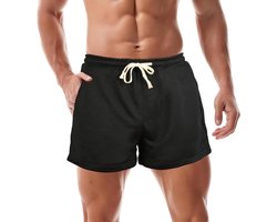 Gym Shorts Heren 7.5cm Hardloopshorts Elastische Taille Sportshorts