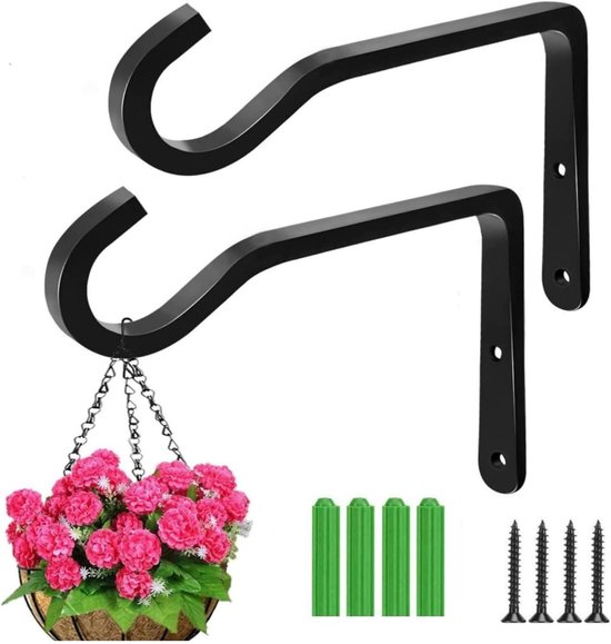 YIXNSW Pack of 8 Wall Mounted Flower Pots, 11 cm, Wall