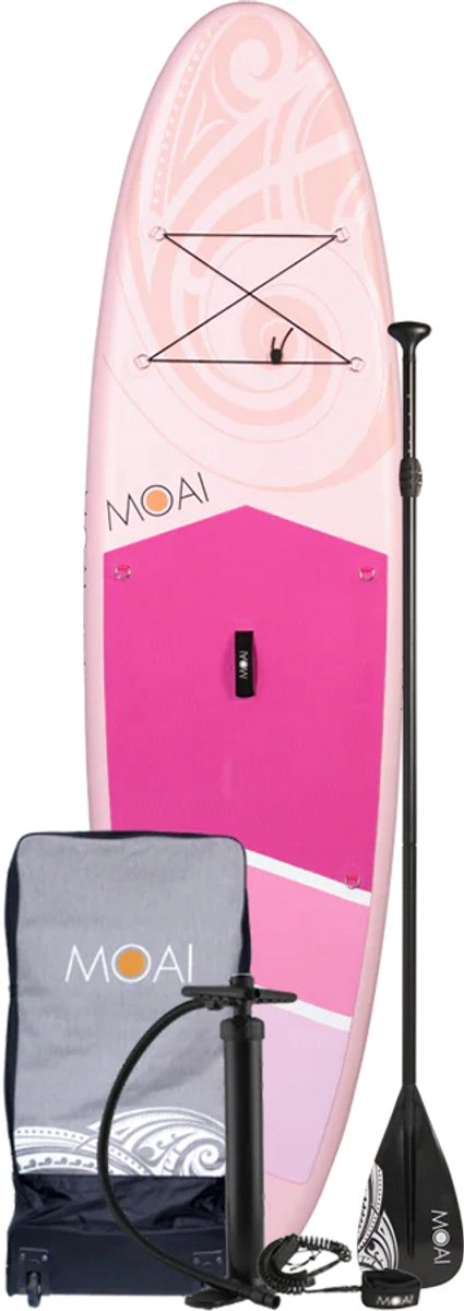 MOAI 10'6 womens pakket (Roze) - Opblaasbare supboard - 15PSI - Allround - 320cm - 260 liter - compleet pakket