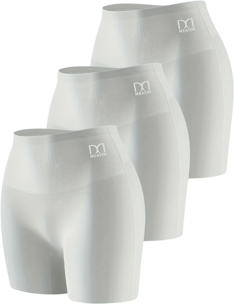 Bovista Biker Short Dames Korte Legging Lange Onderbroek Bikershort Met Pijpjes 3 Pcs Grijs