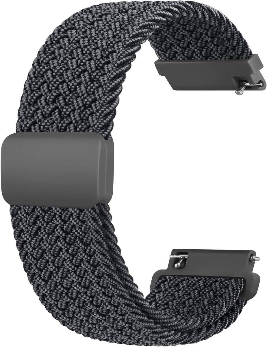 Allecto Plus - Nylon Horlogeband 22mm met Magnetische Instelgesp - Geweven - Sporthorlogebandjes voor Heren en Dames