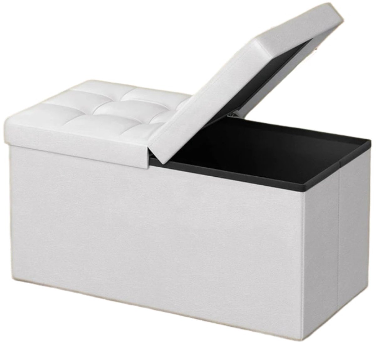 Zitplaatsen met opslag - opvouwbare zitkist - opbergkist - ruimtebesparend - 76 cm x 38 cm x 38 cm
