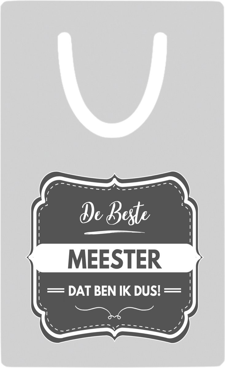 Hacebo® - De beste meester metalen boekenlegger- Meester - geweldige meester - school - verjaardagscadeau - afscheidscadeau - kado Bladwijzer boekenleggers - 7.6 cm x 5cm