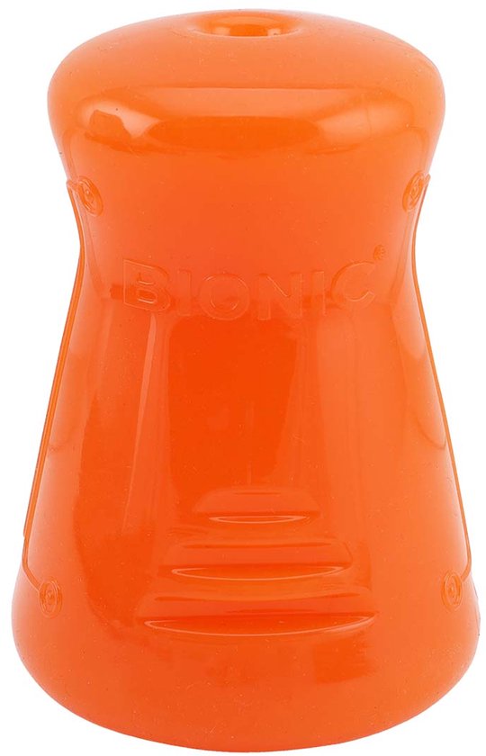 Oranje Bionic Treat Shaker met opengewerkt ontwerp.