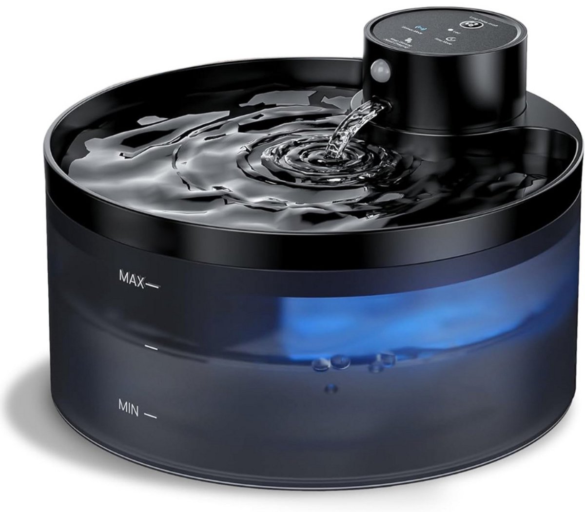 MKSS® Drinkfontein Kat - Kattenfontein met Sensor en Filter - Drinkbak Hond - Zwart