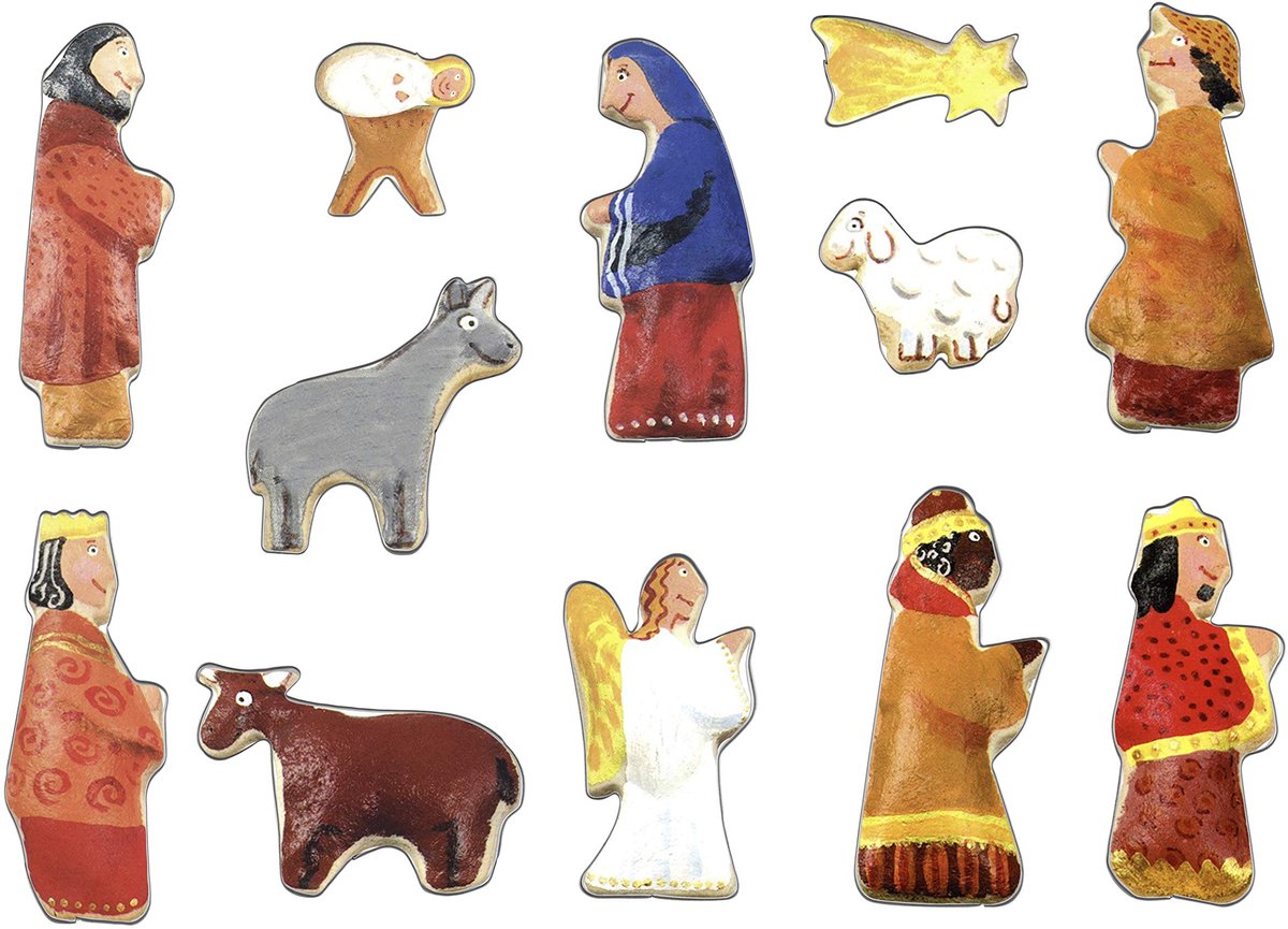 Koekjesvormpjes kerstfigurenset 12 stuks kerstversiering accessoires voor Kerstmis - koekjesvormpjes voor kerstversiering