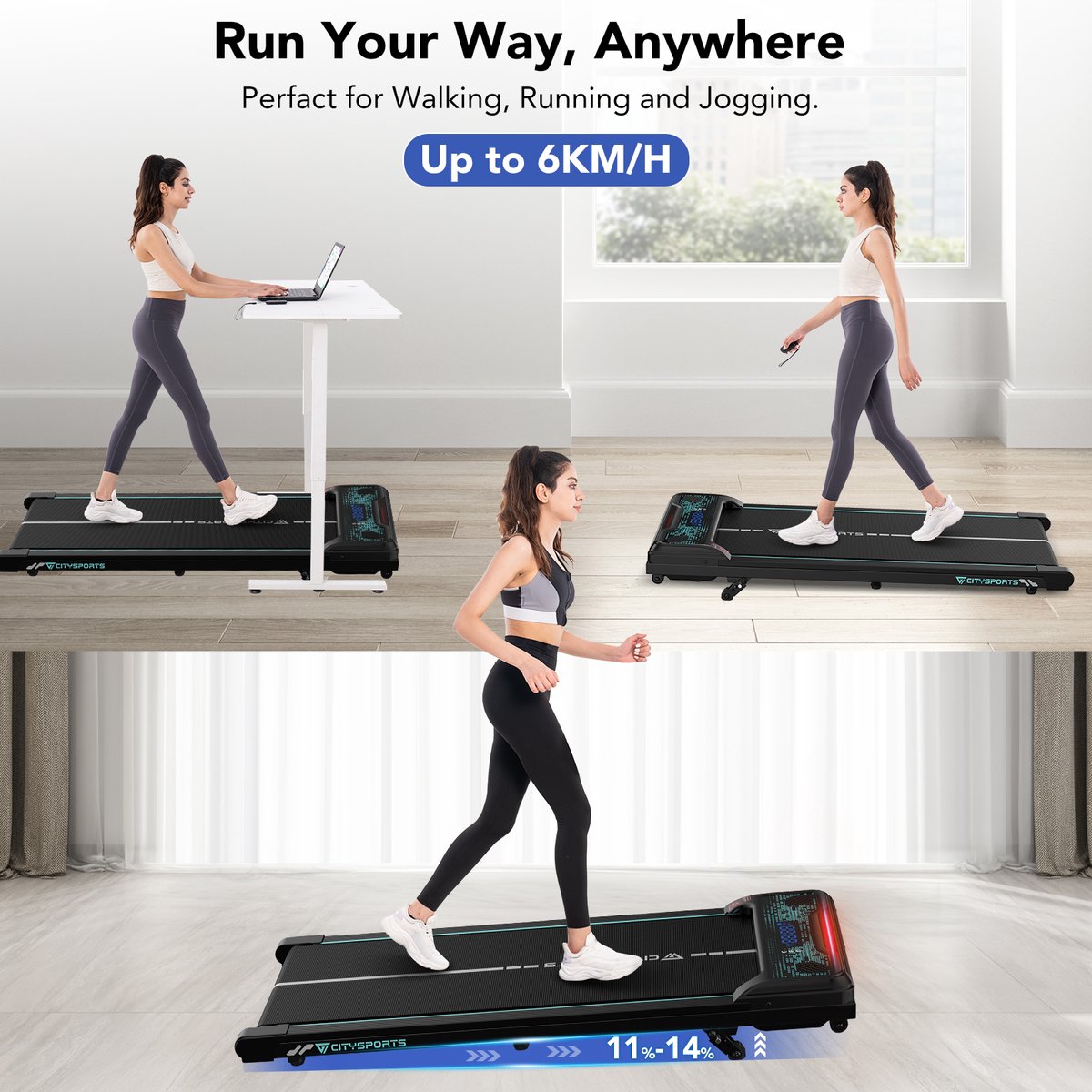CITYSPORTS WP6 Slimme Loopband thumbnail 2