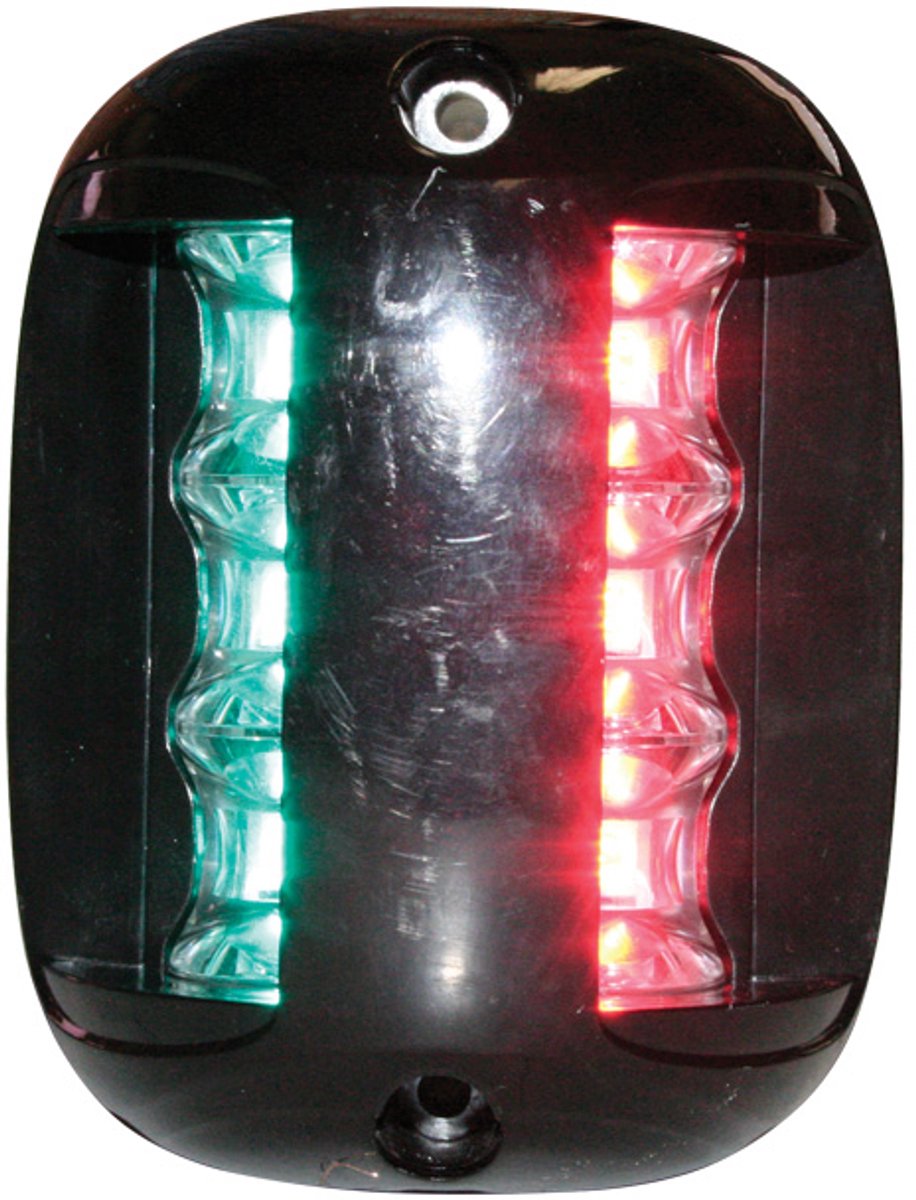 Fos Led 20 Navigation ligth Bi-Color black housing side-mount