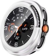 Stravo Screenprotector - Geschikt voor Samsung Galaxy Watch 8 classic - 46mm - Full Cover Hard Case / Beschermend Hoesje - Zilver - Samsung Galaxy Watch 8 classic 46mm screenprotectors