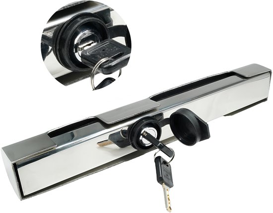 HIBO RVS Buitenboordmotorslot - Slot Buitenboordmotor - Hoogwaardig RVS - Motorslot - 2 sleutels