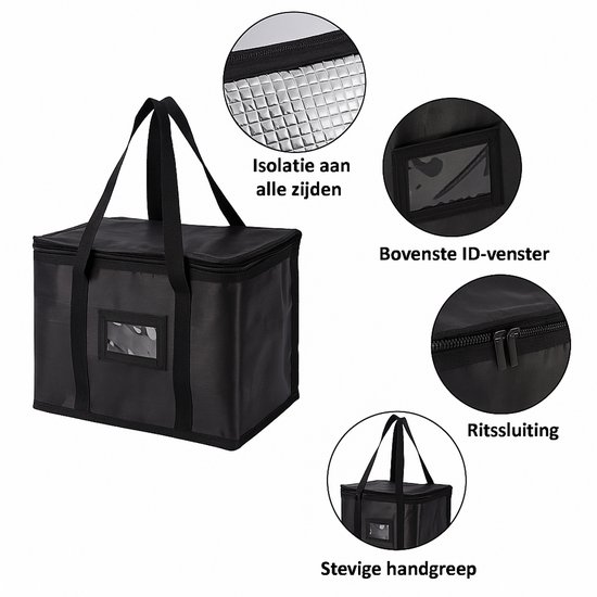 TIYASTUN® Koeltas Groot 58L opvouwbaar, thermotas om te hangen, opvouwbare isolatietas, picknicktas, vouwbare cooler bag voor camping, familie picknick, reizen, auto (donkerblauw