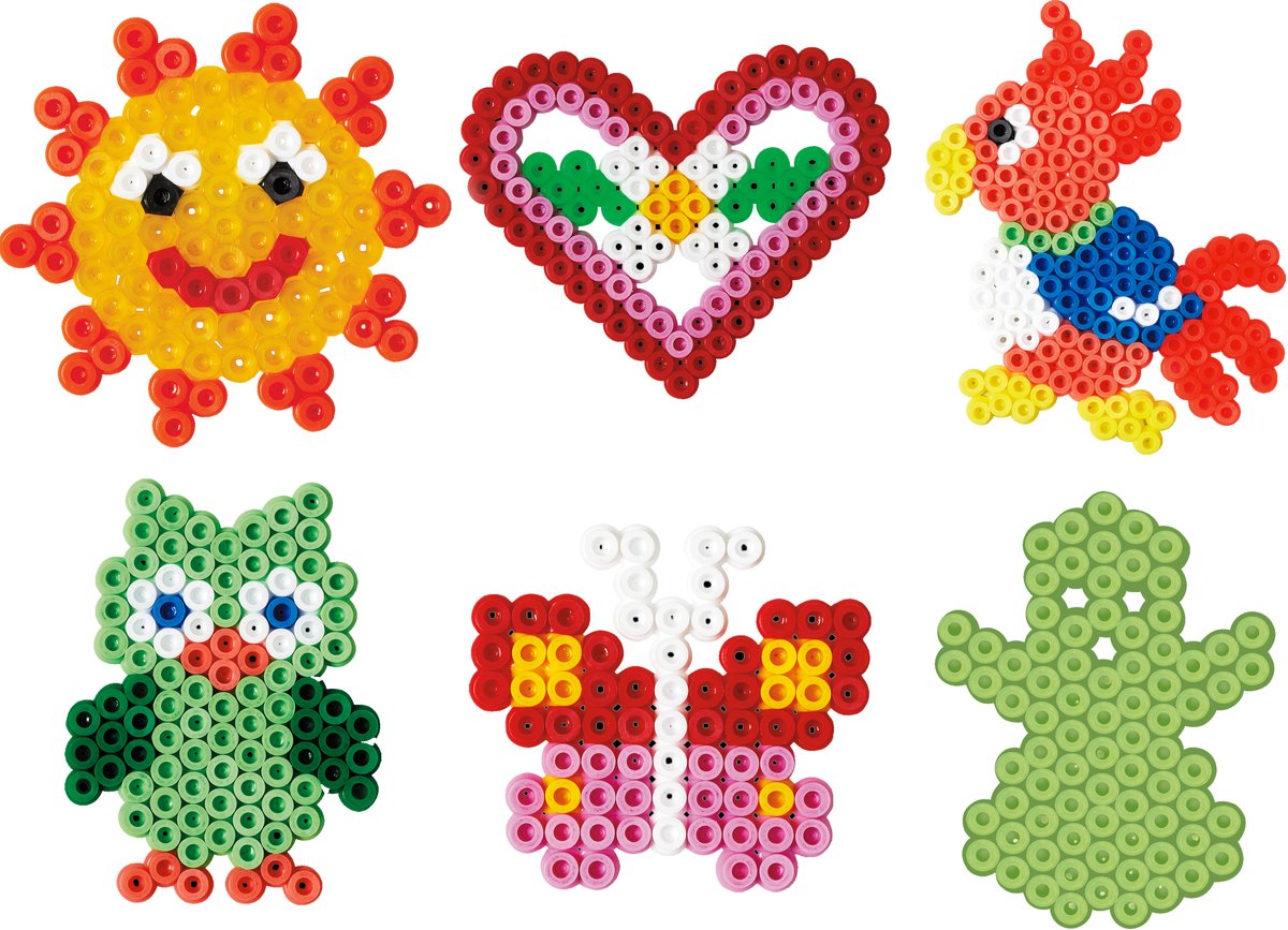 Hama - Strijkkralen in een Ton – 4000 Kralen met 3 Grondplaten – Roze – Creatief Speelplezier — afbeelding 2