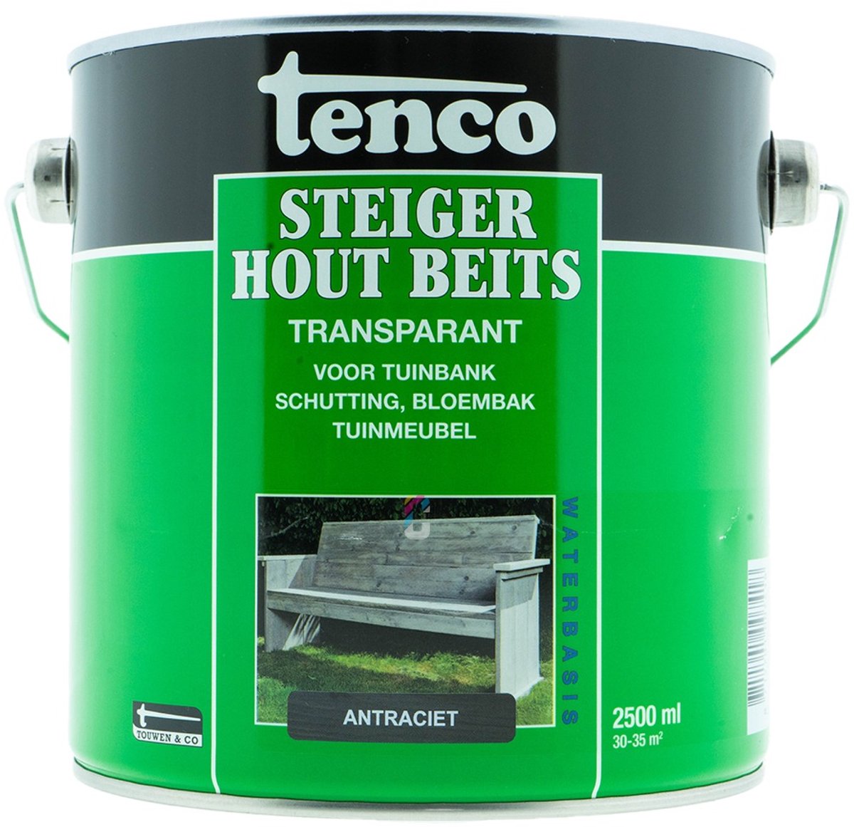 Tenco Steigerhoutbeits Antraciet 2,5 liter