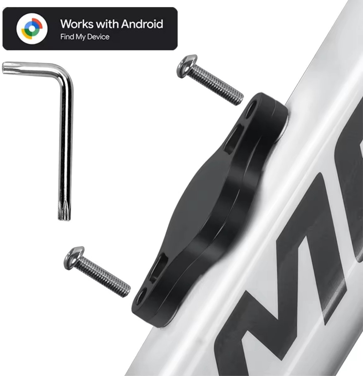 BlueTime - Anti-diefstal Tag Case - Inclusief Tag - Fiets anti diefstal - Fiets GPS tracker - Fiets Bevestiging bij Bidonhouder - Geschikt voor Android Find My Device